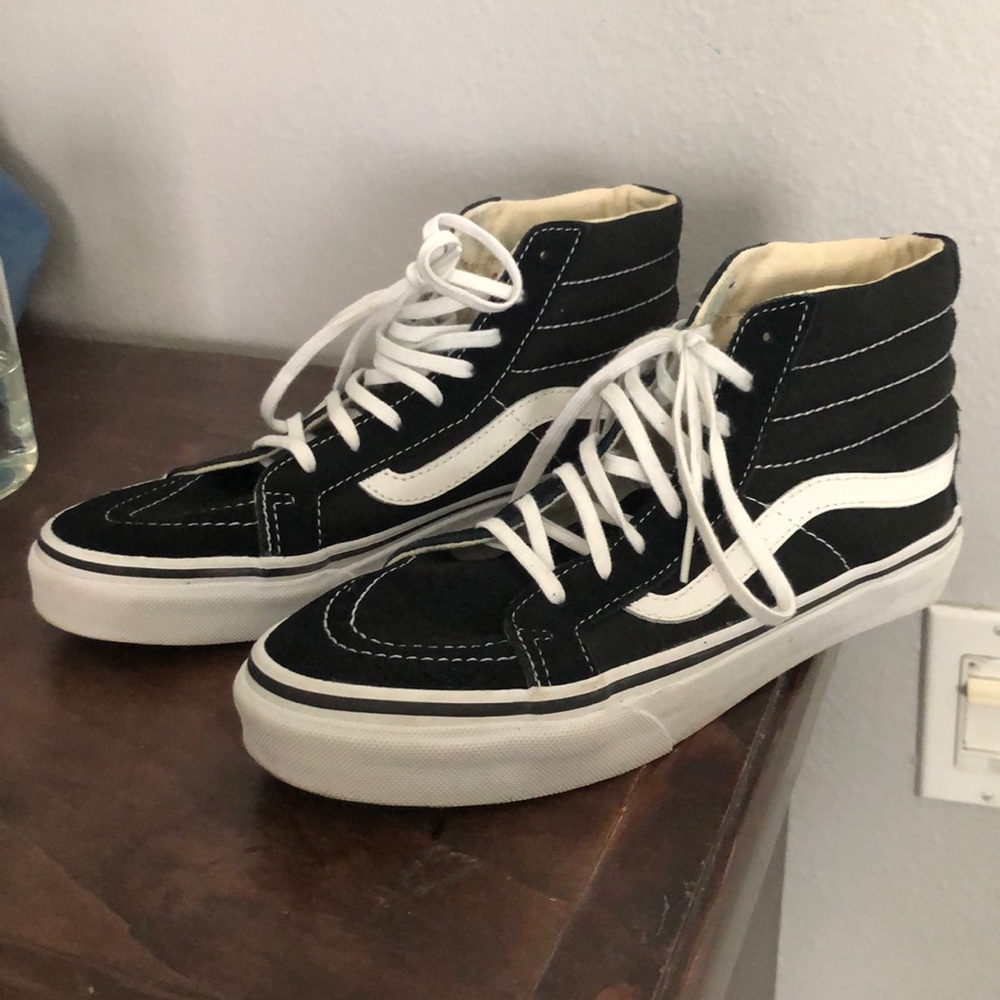 Vans Black and White High Tops